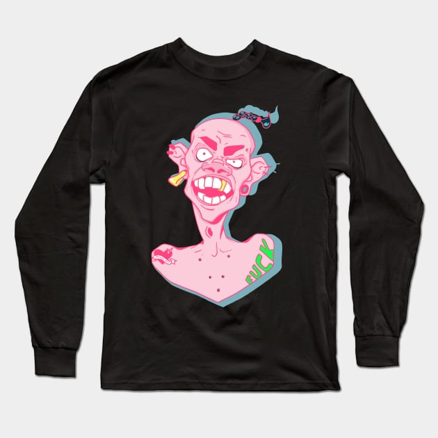 Crazy guy Long Sleeve T-Shirt by stSergius